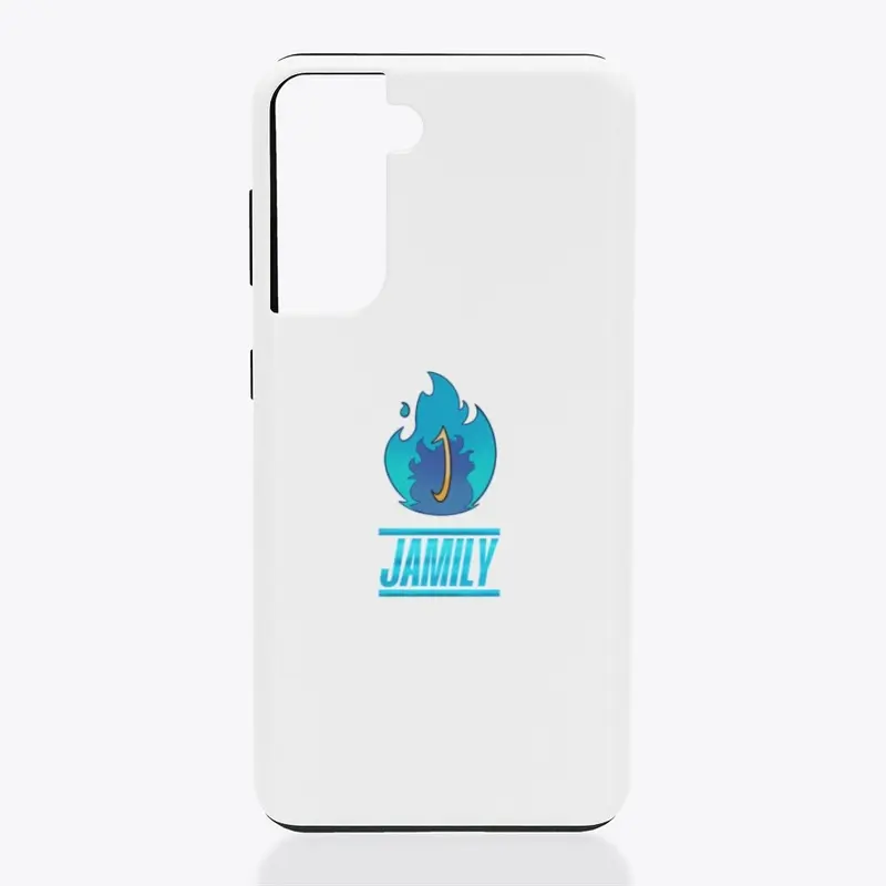 Aqua-White Samsung Jamily Case